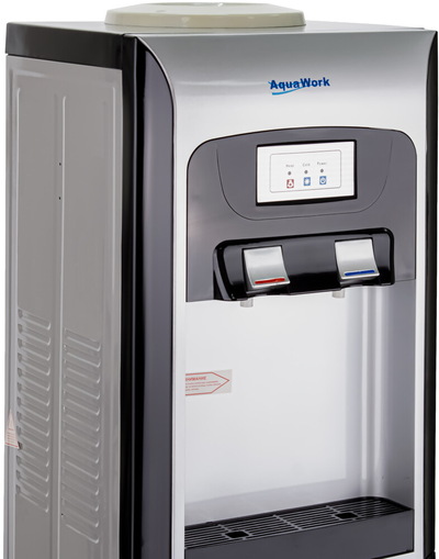 Aqua Work V90 серебро со шкафчиком, с нагревом и электронным охлаждением