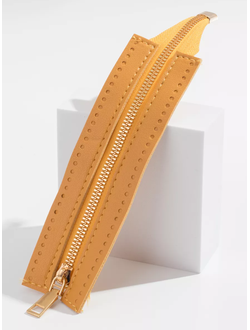 Молния рыжая на основе для сумок 18 см