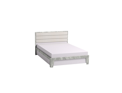 Спальня АЙРИС - АЙРИС 308 Кровать Люкс (1400) с основанием Белый/Статуарио