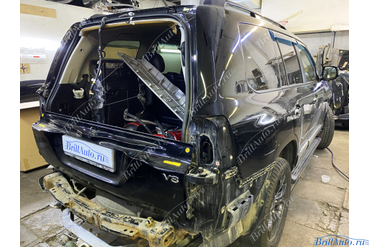 Рестайлинг Land Cruiser 200 из 2012 в 2021 TRD (фары Lexus)