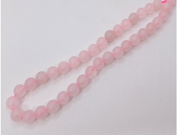 Розовый  кварц 10 мм нить