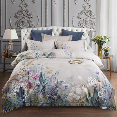 Постельное белье мако-сатин евро 200x220x1 250x270x1 50x70x4 TIS07-867