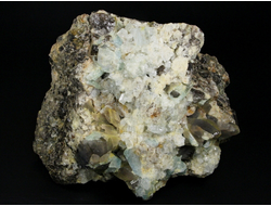 Берилл голубой (Аквамарин), Топаз, Кварц дымчатый, Забайкальский край,Шерловогорское месторождение (150*115*82 мм, 1798 г) №25263