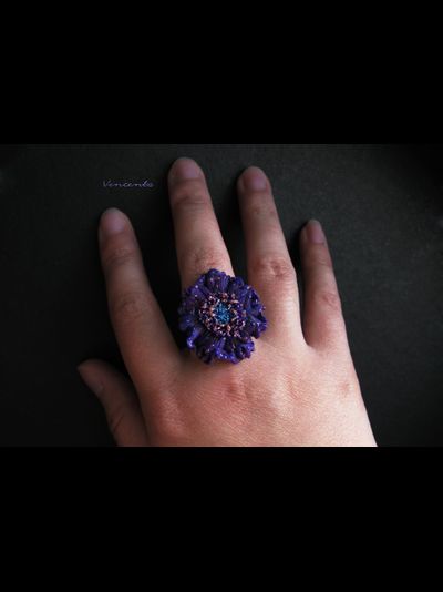 Волшебное кольцо "Пыльца Фей" из коллекции необычных украшений с цветами