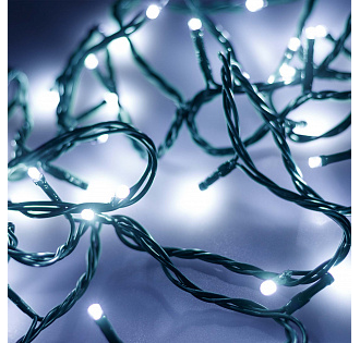 Светодиодная гирлянда ARD-STRING-HOME-5000-CLEAR-50LED-FLASH WARM/WHITE (230V, 3.5W) (Ardecoled, IP20)