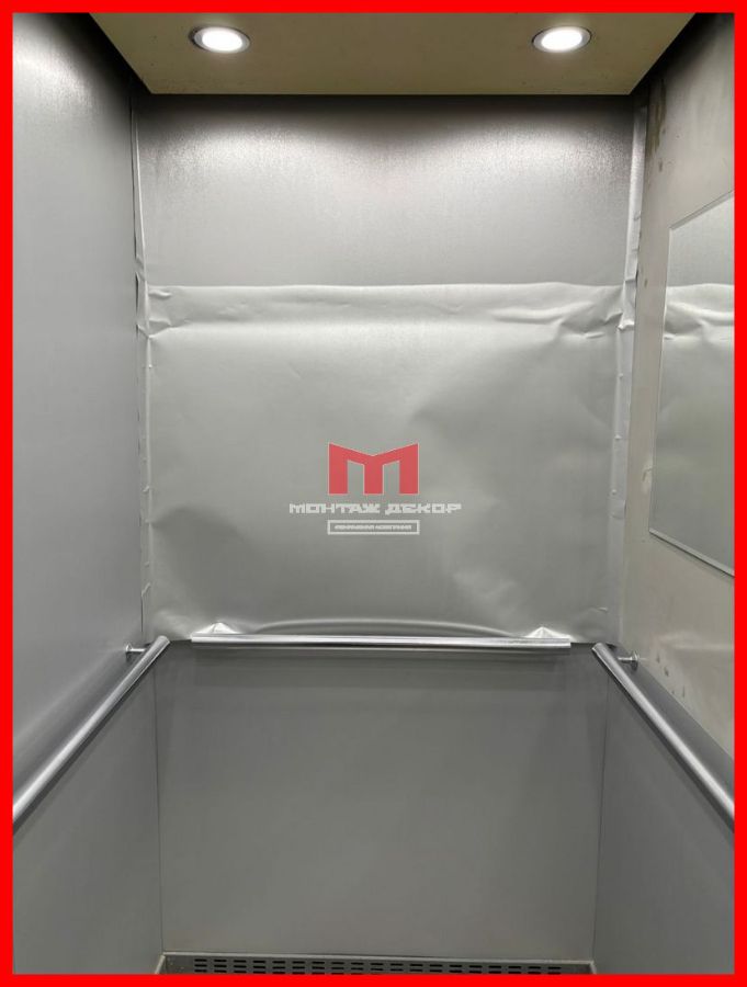 Этапы работы по оклейке плёнкой при реставрации лифта