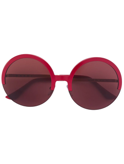 Женские круглые солнцезащитные очки MARNI ME103s 613 с красной  оправой и линзами