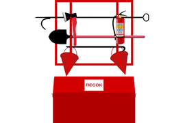 Щит пожарный комплектный открытого типа