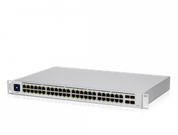 UBIQUITI USW-48-POE PoE-коммутатор в стойку, 48х 1G RJ45, 4х SFP, раздача 195 Вт
