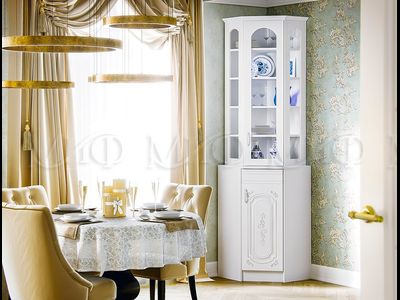 Буфет угловой Лиза-2 Белый ш574хв2250хг574