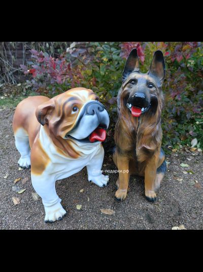 ОВЧАРКА 89*56см  8кг  полистоун Россия  7612/012292*