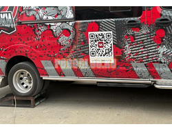 Цельнометаллическая, длинная база. Обводы кузова Папа Тюнинг d42 для ГАЗель Next NN 2021-