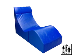 Терапевтическое релаксирующее кресло "Кубик" Взрослый - L70xB60xH60 синий