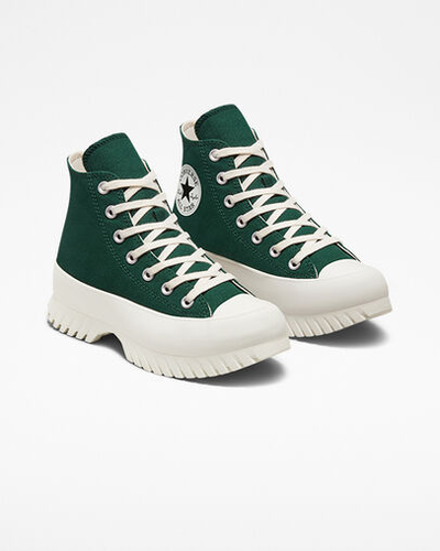 Оригинальный магазин Конверс купить кеды Chuck Taylor All Star Lugged 2.0 Platform зеленые  A00850C