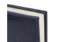 Ежедневник недатированный МАЛЫЙ ФОРМАТ (100х150 мм) А6, BRAUBERG "Imperial", под гладкую кожу, 160 л., кремовый блок, темно-синий, 124984