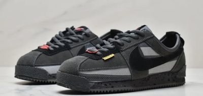 Nike Cortez Union X Nylon (Черные) сбоку