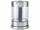 Чайник KITFORT КТ-617, 1,5 л, 2200 Вт, закрытый нагревательный элемент, стекло, серебристый, KT-617