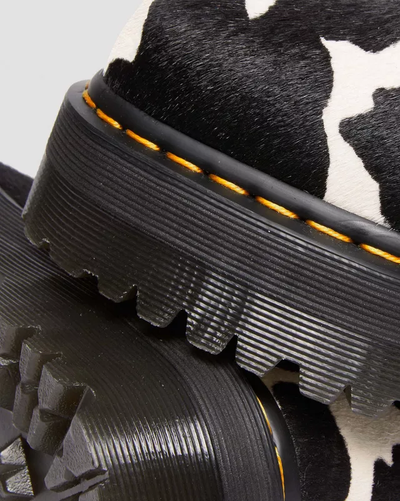 Cow print dr martens top