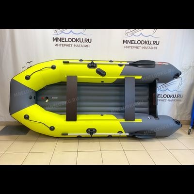 Моторная лодка Таймень NX 3400 НДНД PRO желтый/графит сверху