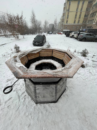 Банный чан на 6 человек 200 х 200 см (внутренние размеры)