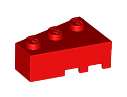 Wedge 3 x 2  Left, Red (6565 / 4527765 / 6256588 / 656521)
