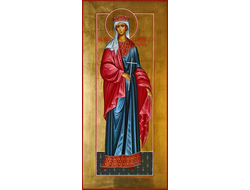 Валерия, царица, святая мученица.. Рукописная мерная икона.