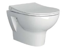 Комплект: подвесной безободковый унитаз с тонким дюропластовым сиденьем микролифт VitrA Zentrum, 5795B003-6077
