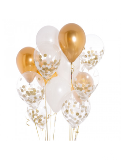 Фонтанчик из 15 шаров White Gold