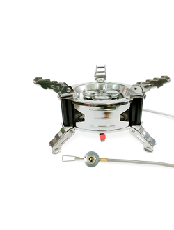 Плитка газовая/ печь кассетная высокой мощности #HT-8006 с кейсом с пьезо поджигом (мощность: 3600 Вт)