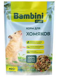 Bambini Pets (Бамбини Петс) корм для хомяков, 400 г