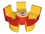 «Клоун» комплект мягкой игровой мебели  объем 0,45 м3; вес: 11,1кг; 2 места