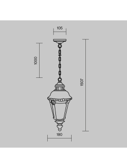 Подвесной светильник Goiri, O029PL-01BZ