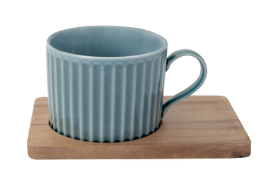 Набор кружек Время отдыха, синяя, жёлтая, 0,25 л, 2 шт