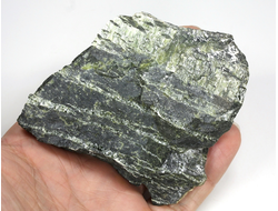 Хризотил-асбест, необработанный образец, Россия, КЧР, Урупский район, Беденский массив, м-ние Мощевая балка (80*74*34 мм, 195 г) №29881