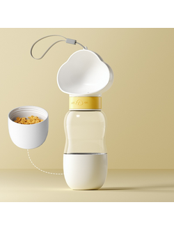 Дорожная бутылочка-кормушка 350+200 мл