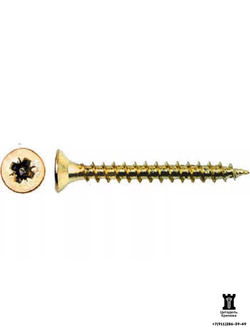 3.5х50 саморезы универсальные жёлтый цинк (6000 шт)