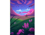 Пурпурный пейзаж
