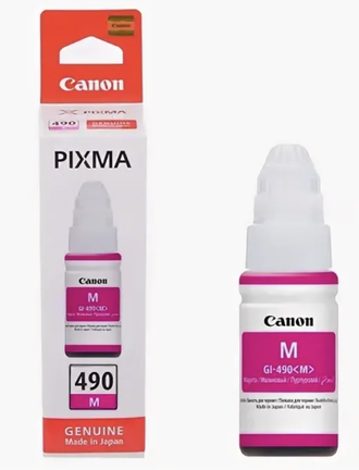 Чернила Canon GI-490M PIXMA G1400/2400/3400, 70мл (ОРИГИНАЛ) MAGENTA 0665C001