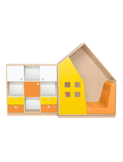 СТЕНКА ДОМИК МОДЕЛЬ-3 С БОЛЬШОЙ ТУМБОЙ