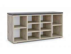 Тумба для обуви Аризона Дуб крафт серый (Грей)