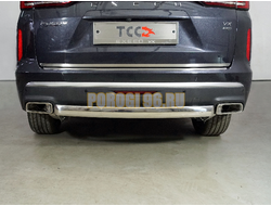 Защита задняя (овальная) 75х42 мм ТСС для Exeed VX 2023-