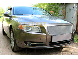 Защита радиатора Volvo S80 II 2006-2010 3D chrome PREMIUM (устанавливается вместо штатной)