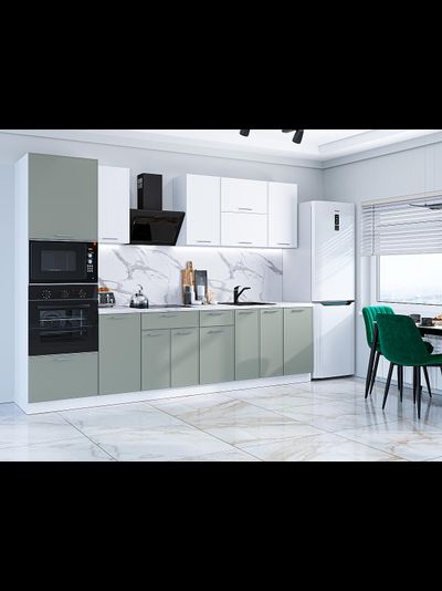 Квадро-01 Белый/Аквамарин