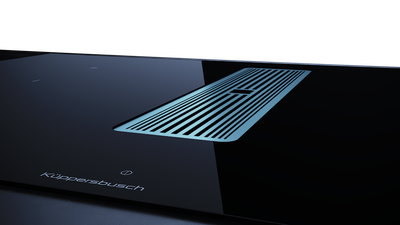 Индукционная варочная панель с вытяжкой Kuppersbusch KMI 8350.0 SR Stainless steel