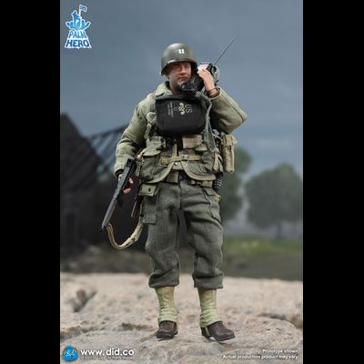 Капитан Джон Миллер ("Спасти рядового Райана", Том Хэнкс) - КОЛЛЕКЦИОННАЯ ФИГУРКА 1/12 Palm Hero Series WWII US 2nd Ranger Battalion Series 1 – Captain Miller (XA80010) - DID