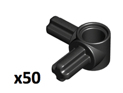 Technic, Axle and Pin Connector Hub with 2 Perpendicular Axles, Black (10197 / 6099801)