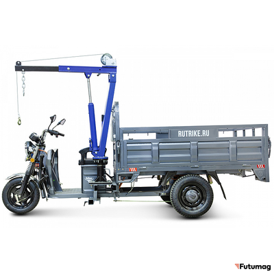 Грузовой электротрицикл Rutrike D4 NEXT с краном 1800 60V1200W