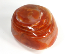 Сердолик, сардоникс, кварц, полировка, Индия (58*49*32 мм, 159 г) №28990