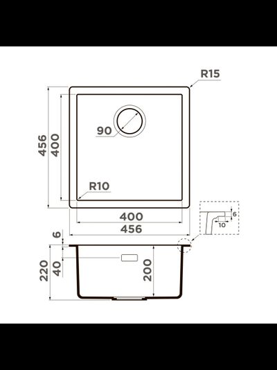 Мойка OMOIKIRI YAMAKAWA 45-INTEGRA