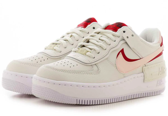 Nike Air Force 1 Low Shadow Phantom (розовые с белым)